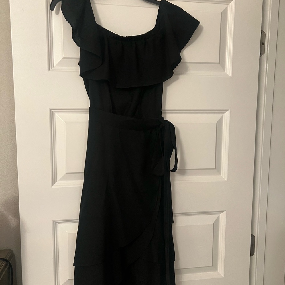 Elegant Black Off-Shoulder Dress